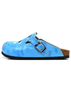 Clogs geel/blauw