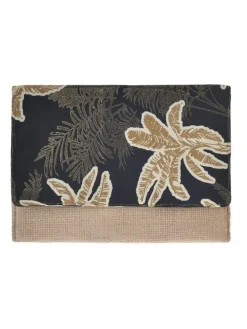 Clutch beige/zwart - (B)26 x (H)19 x (D)2 cm