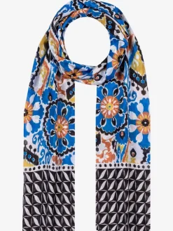 Colsjaal zwart/blauw/wit