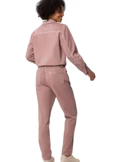Cordjumpsuit lichtroze