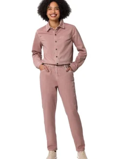 Cordjumpsuit lichtroze