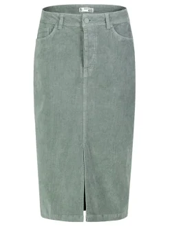 Corduroyrok mintgroen