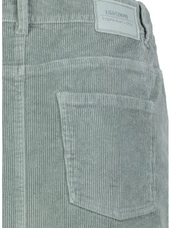 Corduroyrok mintgroen