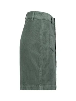 Corduroyrok mintgroen