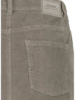 Corduroyrok taupe