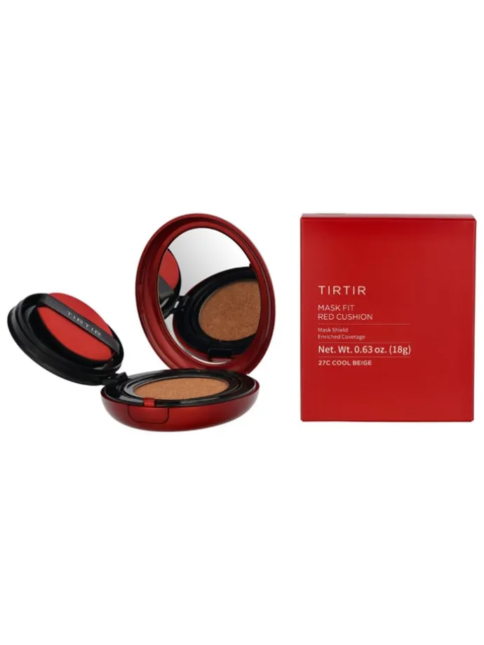 Cushion-foundation "Mask Fit Red Cushion - 27C Cool Beige" - SPF 40, 18 g