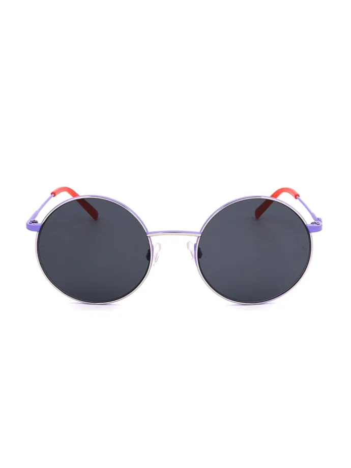 Dameszonnebril blauw-rood/donkerblauw