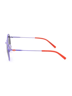 Dameszonnebril blauw-rood/donkerblauw