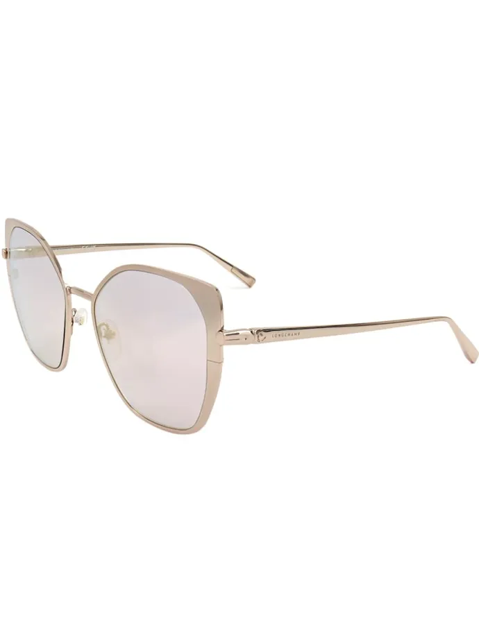 Dameszonnebril goudkleurig/beige