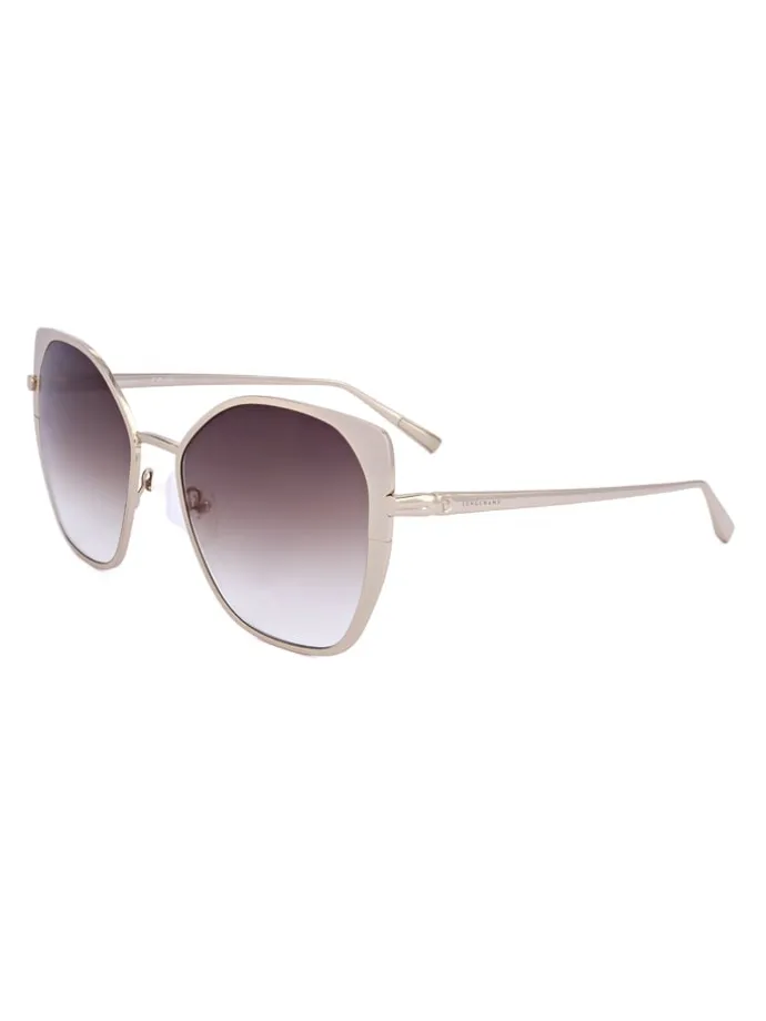 Dameszonnebril goudkleurig-beige/bruin