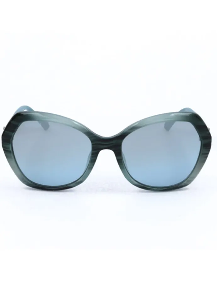 Dameszonnebril groen/turquoise