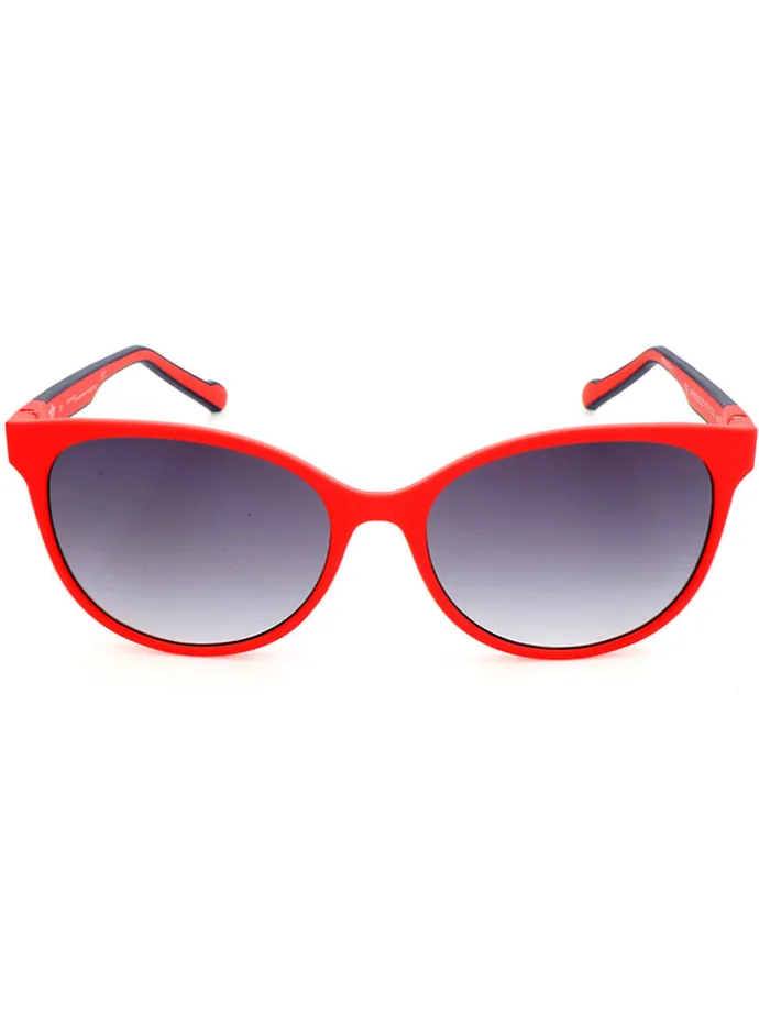 Dameszonnebril rood/grijs