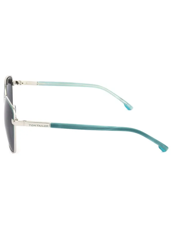 Dameszonnebril turquoise/zwart