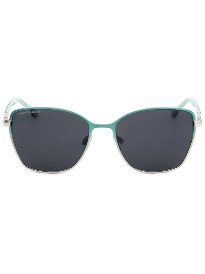 Dameszonnebril turquoise/zwart