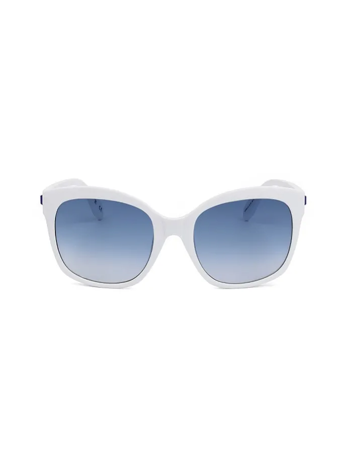 Dameszonnebril wit/blauw