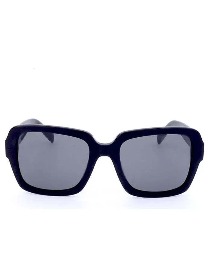 Dameszonnebril zwart/blauw