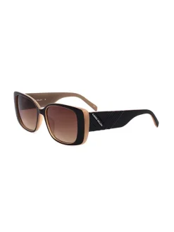 Dameszonnebril zwart/bruin/beige
