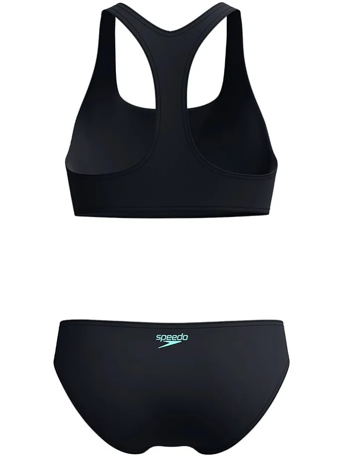 2-delige bikiniset zwart/blauw