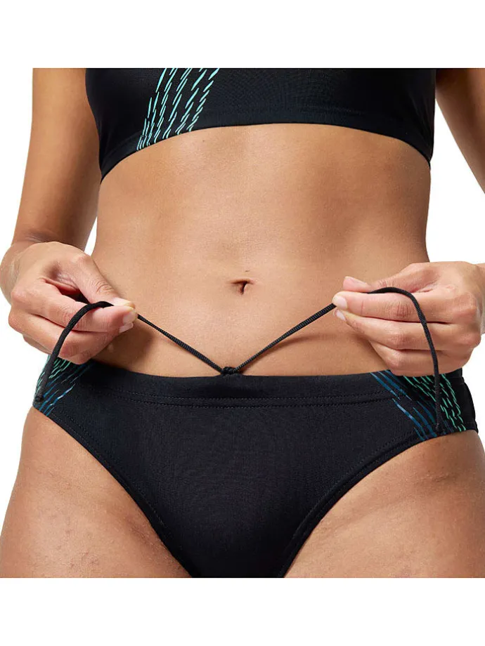 2-delige bikiniset zwart/blauw