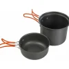3-delige camping-pannenset "Backpack Cookset" antraciet