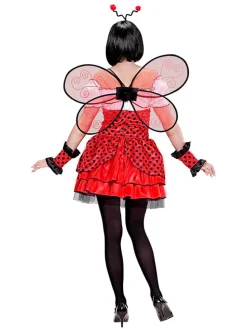 4-delige kostuum "Lieveheersbeestje" rood/wit
