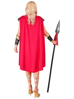 4-delige kostuum "Romeinse centurion" wit/zwart/rood