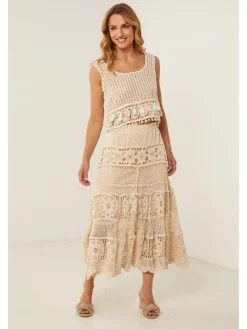 2-delige outfit "Lydia" beige