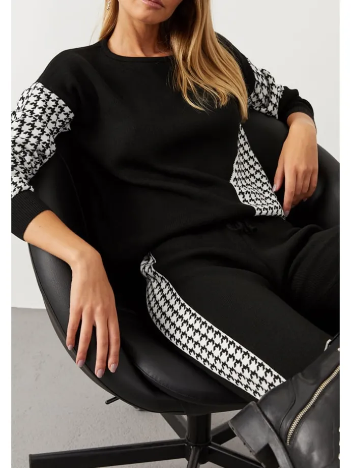 2-delige outfit zwart/wit