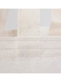 2-delige set: boodschappentassen beige - (L)25 x (B)20 cm