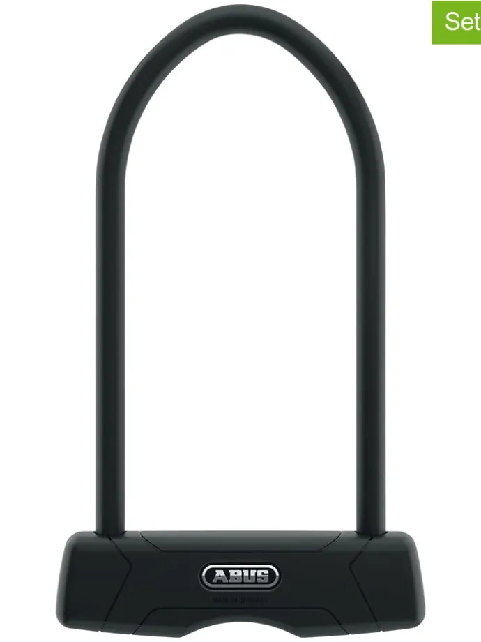 2-delige set: fietssloten "460/150HB230" met houder "USH460" zwart