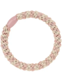 2-delige set: haarelastiekjes "Tristar" lichtroze/beige - 3 stuks