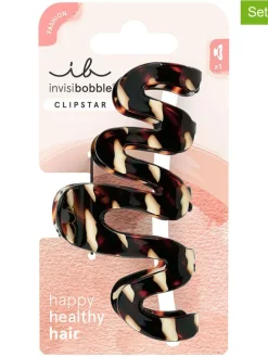 2-delige set: haarklemmen zwart/bruin/beige