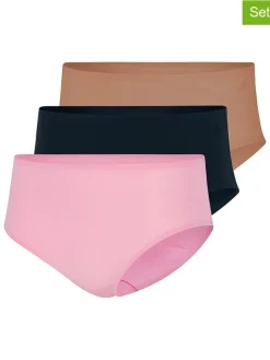 3-delige set: hipsters beige/zwart/lichtroze