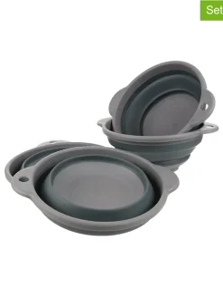 4-delige set: siliconen kommen "Bowl" grijs