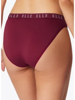 3-delige set: slips bordeaux/crème/groen