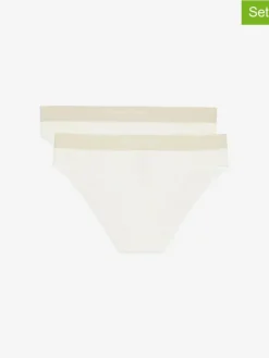 2-delige set: slips wit