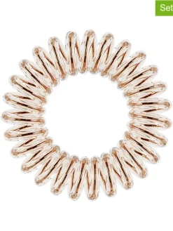 2-delige set: spiraal haarbandjes goudkleurig - 3 stuks
