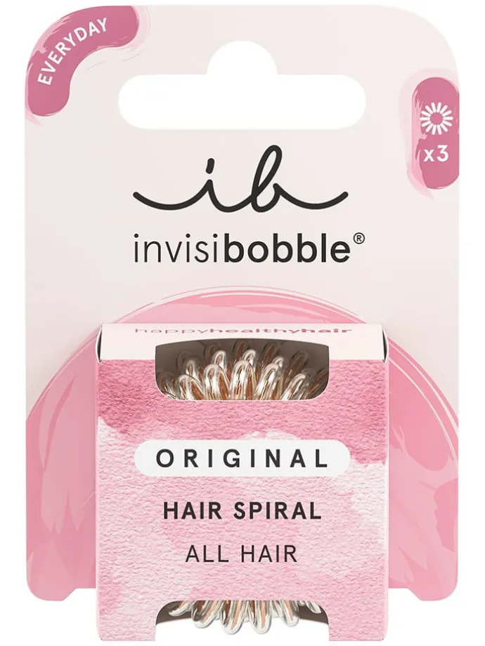 2-delige set: spiraal haarbandjes goudkleurig - 3 stuks