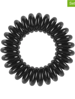 2-delige set: spiraal haarbandjes zwart - 3 stuks