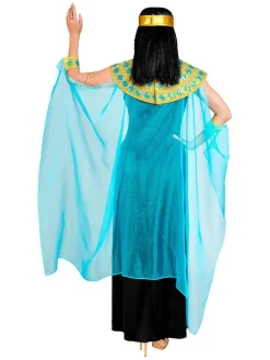 6-delig kostuum "Cleopatra" zwart/turquoise