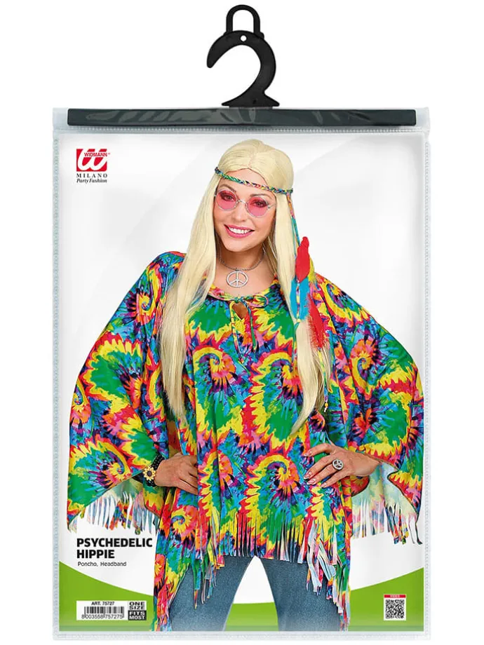 2-delig kostuum "Hippie" meerkleurig