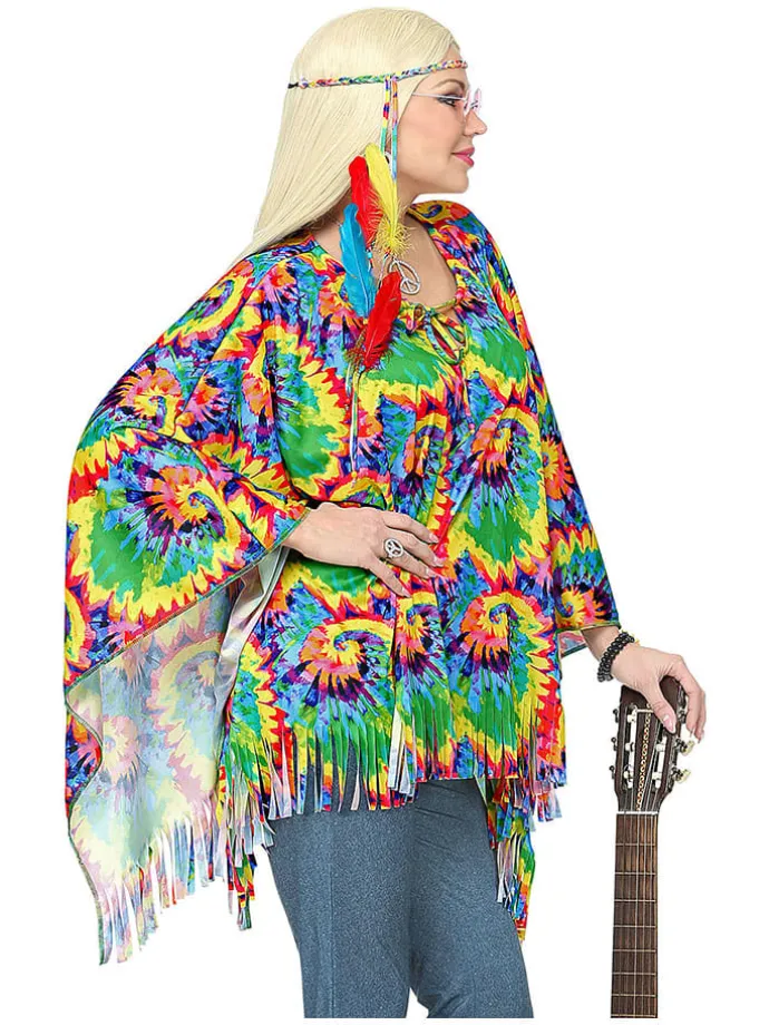 2-delig kostuum "Hippie" meerkleurig