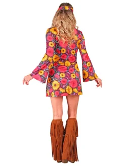 3-delig kostuum "Hippie" meerkleurig