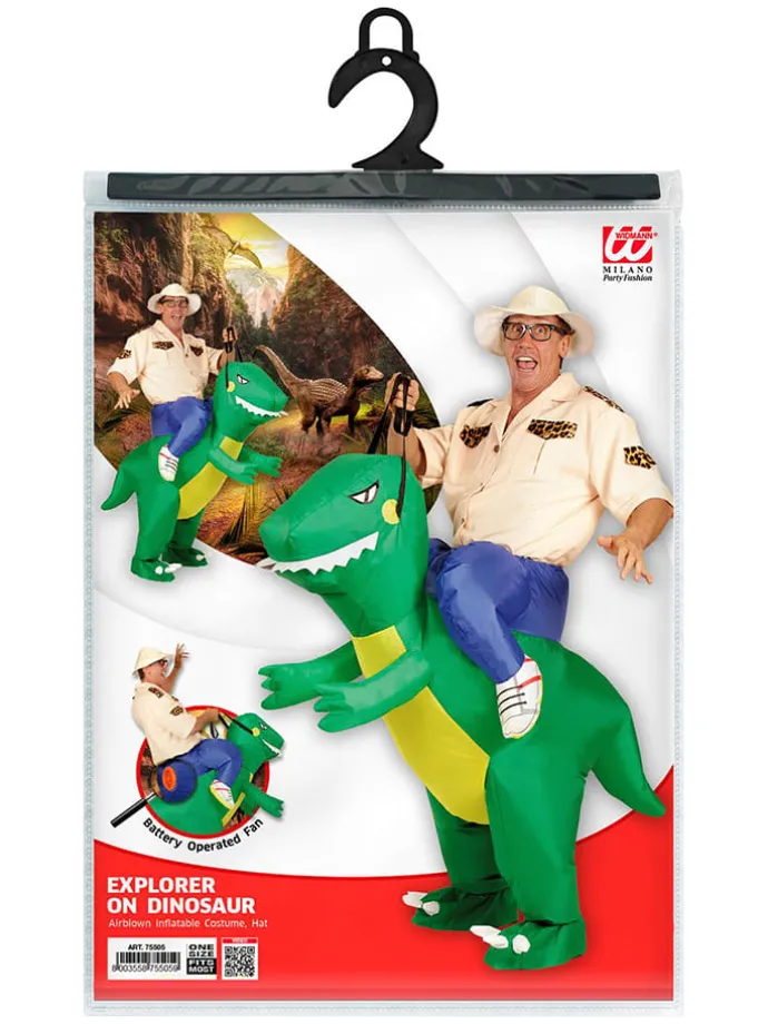 2-delig kostuum "Ontdekker van Dinosauriers" groen