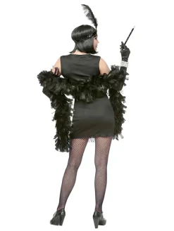 2-delig kostuum "20's Charleston Flapperdress" goudkleurig/zwart