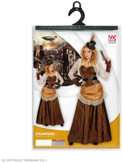 3-delig kostuum "Steampunk" lichtbruin/crème
