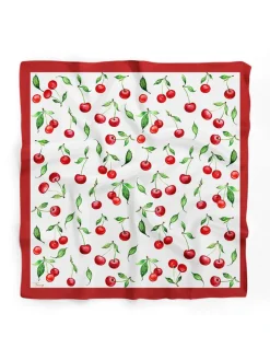 Doek wit/rood - (L)55 x (B)55 cm