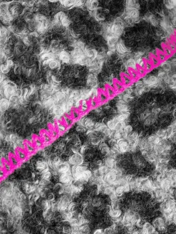 Driehoekige sjaal Teddy "Leo" grijs - (L)200 x (B)130 cm