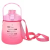 Drinkfles paars/turquoise/roze - 1,2 l (verrassingproduct)