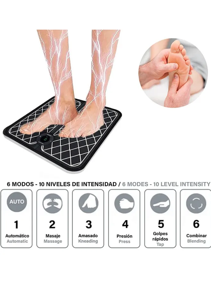 EMS-voetmassageapparaat zwart